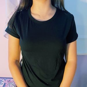 Poof New York t-shirt with stripe on the side